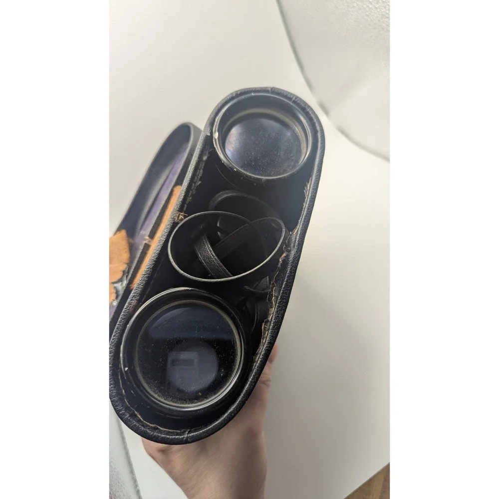 Tasco 10x50 Binoculars Model 312 Fully Coated Light Weight Case‎ Black Vintage